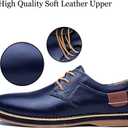TSIODFO Men's Dress Shoes Black Brown Genuine Cow Leather Oxfords Business New Casual Shoes Size 12