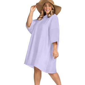 KFUBUO Surf Poncho Changing Towel Swim Robe with Pocket Plus Size Terry Cloth Swim Cover Up for Women Towel Poncho Hoodie (Purple)