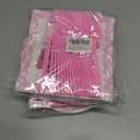 2 x Valentines Day Party Decorations 7inch Paper Plates and Napkins Forks Disposable Set Serves 20 - Pink Hearted Galentines Day Party Supplies for Afternoon Tea,Gatherings,Weddings Cake Dessert(60 Pcs)