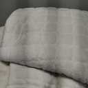 Velvet Couch Cover, Washable Sectional Sofa Cover, Anti Slip Sofa Slipcover for 3 Cushion Couch Sofa L Shaped Armrest Backrest, Furniture Protector Covers for Pets Kids(White, Only 1 PCS)