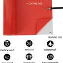 TUMIYA Red Heat Transfer Vinyl HTV Rolls, 12" x 8ft Red Iron on Vinyl for T-Shirt, Glossy Adhesive HTV Vinyl for Heat Press DIY Design Easy to Cut