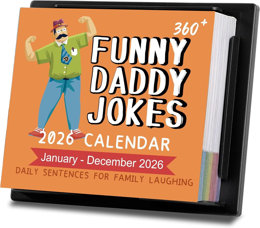 2026 Desk Calendar - 2026 Daily Calendar, Funny Calendars 2026 with 360+ Daily Jokes, 5.85" * 4.85", One Page a Day, Daily Joke Calendars with Interesting sentences and Vivid Pictures, Great Gift for Kids