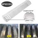 Flame Tamers Compatible with Nexgrill 720-0896B 720-0896C 720-0896E Deluxe 6 Burner Gas Grills, 6-Pack Heat Plate Shields Replacement for Nexgrill 720-0882A 720-0896 720-0830H 720-0783E Grills