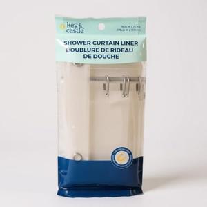 100% PEVA Heavy Duty Clear Shower Curtain Liner (70" x 72"): 2 Packs Shower Curtain Liner