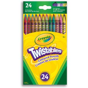 Crayola 24 Twistables Colored Pencils (1 Count (Pack of 24))