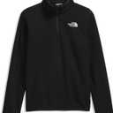 The North Face Teen Glacier Quarter Zip Pullover - 1/4 Zip Sweater, Stylish Collar for Boys & Girls, Warm Sustainable Fleece, TNF Black, XX-Large