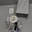 Touch Bedside Table Lamp For Nightstand - 3-Way Dimmable Night Lamp with USB A + Type C Charging Ports and two AC Outlets, Small Desk Light with E26 LED Bulb for Bedroom Living Room, GREY PLUS (17.4in)