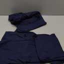 AYWA Women's 2 Piece Outfits Foldover Flare Pants Long Sleeve Crew Neck T-shirt Fitted Pajama Sets (Navy, XS)