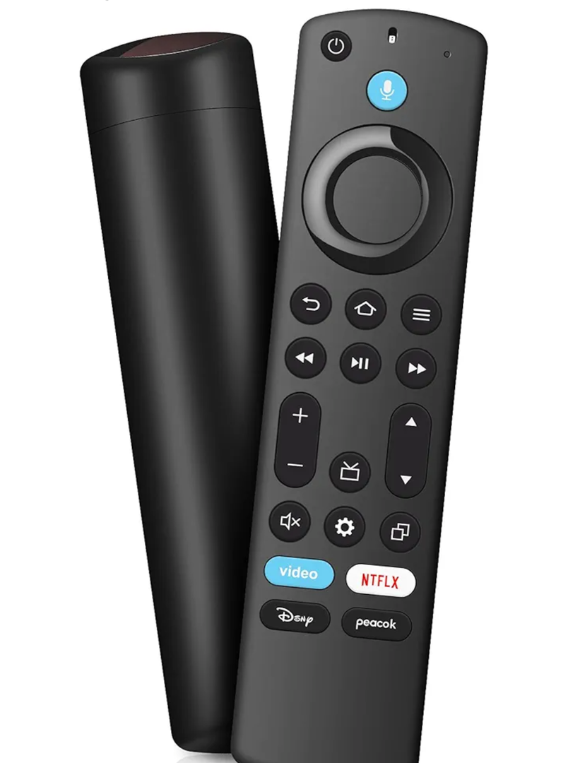 Replacement Voice Remote Fit for All Fire-Series TV Cube/Stick, Compatible with Stick 4K Max/4K/Stick/Lite/HD, Fit for All Insignia-Toshiba-Pioneer-Omni QLED Series, Not for Roku, Not for Samsung