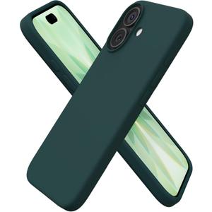 ORNARTO Compatible with iPhone 17 Case 6.3, Slim Liquid Silicone 3 Layers Full Covered Soft Gel Rubber Phone Case Protective Cover 6.3 Inch, Olive Green