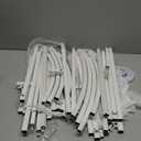 Putros Metal Arch Backdrop Stand White Wedding Backdrop Stand Set of 2 (7.2FT,6FT) Square Arch Frame for Birthday Party Graduation Ceremony Decoration