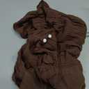 TITKKOP Ruffle Bubble Romper for Baby Girl | One-Piece Shorts Jumpsuit | Summer Outfit & Dress for Infants(dark brown,6-9M)