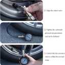 HZEL Car Tire Pressure Gauge (0-100 PSI), Vehicle Air Pressure Gauge Accurate with Large Dial, Automotive Exterior Tyre Stress Gauging Accessories, Universal for Motorcycle Sedan Truck (Silver)