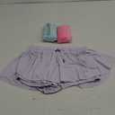 EXARUS 3 Pack Womens Butterfly Shorts Flowy Athletic 2 in 1 Running Workout Tennis Skirt Skorts Gym Preppy (Large, Women-hot Pink/Blue/Purple)