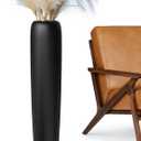 27.5" Black Vase for Home Decor - Tall Floor Vase for Living Room, Bedroom, Office - Elegant Minimalist Tall Vases for Large Dried Stems, Pampas Grass, Artificial Branches