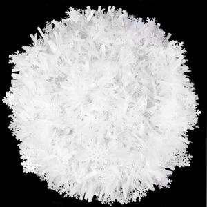 DIYDEC 5pcs 33ft Christmas Tinsel Garlands,Xmas White Glittering Hanging Tinsel Garland Metallic for Christmas Party Decoration