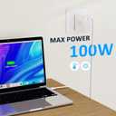 100W USB C Charger GAN III Type C PD3.0 Compact Wall Charger for MacBook Pro 16 15 14 Zoll, MacBook Air, iPad Pro, Galaxy S23 S22, Dell XPS, HP, Lenovo, Laptop, Tablet, Include 6.6Ft USB C Cable