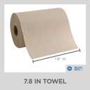 Georgia-Pacific Pacific Blue Basic Recycled Paper Towel Roll (Previously Branded Envision) by GP PRO (Georgia-Pacific), Brown, 26401, 350 Feet Per Roll, 12 Rolls Per Case
