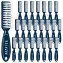24 Pcs Handle Grip Nail Brush, HOFASON Hand Fingernail Cleaner Brush Manicure Tools Scrub Cleaning Brushes Bulk Kit for Toes and Nails Women Men (Blue)