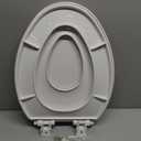 Little2Big Toilet Seat with Built-In Toddler Potty Training Seat, Slow Close, Easy to Install, Made in USA, ELONGATED, White