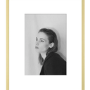 Golden State Art - 8x10 Aluminum Picture Frame - with Mat for 5x7 Photo or Without Mat for 8 x 10 Photo - Real Glass Cover - Simple and Elegant Decor for Wall Mounting - 1 Pack - Gold