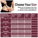 Cmipeob 3 In 1 Postpartum Belly Band Abdominal Binder Post Surgery C Section Belly Binder Post Partum Hysterectomy Belly Support Wraps Postpartum Waist Trainer Essentials After Birth Beige, XXX-Large