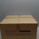 HomeCare Foot Massager with Heat & Ice Therapy, Shiatsu Deep Kneading Compression Foot Massagers for Plantar Fasciitis & Neuropathy Relief, Adjustable Intensity, FCC/CE Certified (White)