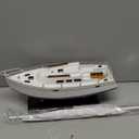 NAUTIMALL Wooden Catalina Yacht Model, 15x23 inch Sailboat Decor, Modern Luxurious Living Room Nautical Home Decoration Beach House Display