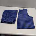 Rantar Womens Cotton Checker Set 2 Piece Beach Vacation Outfit Summer Tank Top Pants Suit, Large