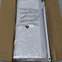 bukfen Over the Door Pantry Organizer, 6-Tier Adjustable Basket Kitchen Pantry Door Organization and Storage, Heavy-Duty Metal Hanging Kitchen Spice Rack, D6.3 x W17.32 x H50.60 inch, 1 Pack (White pole marble color)