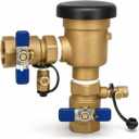 1" Pressure Vacuum Breaker Assembly – Bronze Body, Dual Shutoff Valves, Protective Top Cap, 1 in FNPT, Integrated Test Cocks – Durable Backflow Preventer for Irrigation & Lawn Systems
