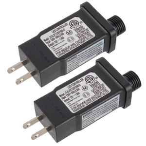 SIGANDG 12V 12W LED Transformer Replacement Class 2 Power LED Controller with 8 Modes Supply for Christmas String Light Inflatable Decorations IP44 Waterproof Low Voltage Transformer(2 Pcs)