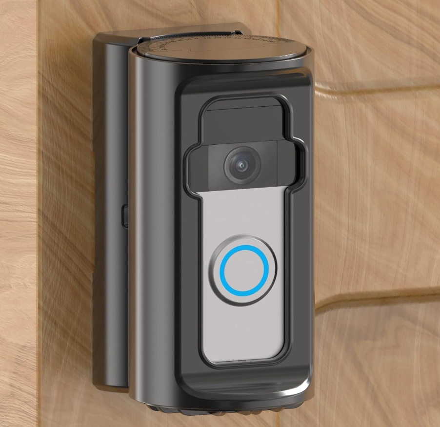 AntiTheft Video Doorbell Mount，Adjustable 360° Degree Doorbell Angle NoDrill Mount Compatible with Ring Battery Doorbell /Plus/Pro Video Doorbell Upgrade Corner Kit for Houses,Apartments