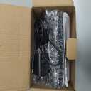 Digital Alarm Clock, with Wooden Electronic LED Time Display, 3 Alarm Settings, Humidity & Temperature Detect, Wood Made Electric Clocks for Bedroom, Bedside (Black)