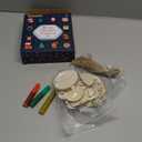 OCHIDO 36 Pcs Wooden Christmas Ornaments for Hanging Decorations,12 Styles Unfinished Wooden Slices with Holes for Paintable Crafts,Kid DIY Craft Gift Toys with Paint Set for Girls and Boys Ages 512