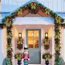 12 Pcs Green Polka Dot Christmas Bows, 5 Inch Red Green Dots Bow for Christmas Tree Topper, Ornaments for Tree Home Coquette Room Birthday Party Front Door Wedding Holiday Decor