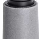 Clasin Home Liquid Soap Dispenser with Easy-to-Press Pump, 10 oz Refillable Hand Soap Dispenser with Extended Spout for Bathroom Kitchen Dish Lotion, Modern Stone Texture (Gray)