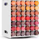 Krafetto 84 Grids Rotating Acrylic Paint Holder Organizer Rack, Craft 2oz Paint Bottle Storage, 360 Rotating Acrylic Paints Holder for 2 oz Paints
