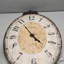 24" H * 18" W Large Oval Wall Clock, Vintage French Decorative Wall Clock with Arabic Numerals, Rustic Farmhouse Antique Wall Clock for Living Room Bedroom Kitchen Home Decor