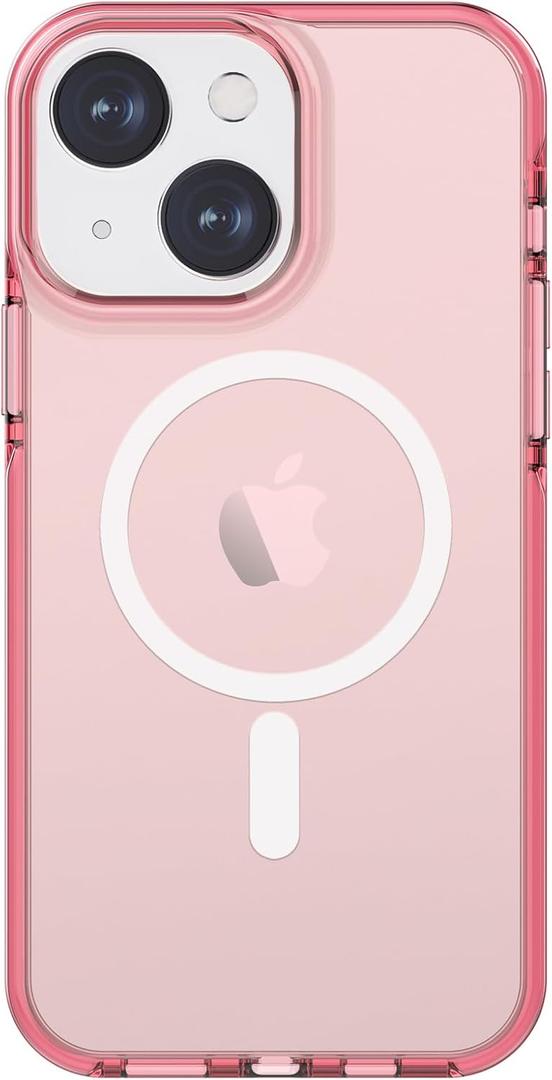 ArtsEvo Magnetic Designed for iPhone 13 and iPhone 14 Magsafe Case, 6.6ft Drop Protection, Full Body Screen Camera Protective Phone Case, Pink
