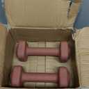 Tone Fitness 8 lb Neoprene Dumbbell Pair for Home Workouts – Non-Slip Design - Orange