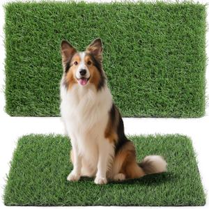 LFL Artificial Grass Turf 4 Feet X 6 Feet, 1.2" Height Indoor/Outdoor Synthetic Turf Grass with Drainage Holes, Perfect Artificial Fake Grass Mat for Pet Garden Balcony Landscape Decoration