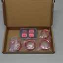 Hoolcar Window Switch Button Cover Volume Radio Air Conditioner Headlight Switch Knob Cover Compatible with Jeep Wrangler JL JLU 2018-2025 & Gladiator JT Accessories, Red