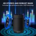comiso Bluetooth Speaker, Portable Bluetooth Speakers with Wireless Stereo Pairing, Built in Mic, 360 HD Sound,IP65 Waterproof Speaker,Support TF Card, for Home/Party/Outdoor/Beach,Gift For Men/Women