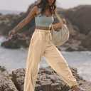 TARSE Sweatpants for Women Cinch Bottom Baggy Athletic Joggers Lounge Pants with Pockets (L)