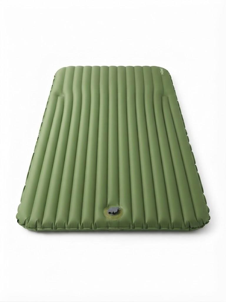  Inflatable Sleeping Pad, Camping Mattress, 196x64x8cm, Lightweight Waterproof Air Mat, Olive Green