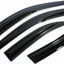 JDM Style Smoked Window Visor Rain/Sun Vent Shade Guard Deflector Compatible with for 2009-2014 Acura TSX
