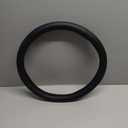 Microfiber Leather 16" Universal Fit Car Steering Wheel Cover, Elastic Nonslip Breathable and Odorless, Black