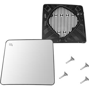 Driver Side Heated Mirror Glass Replacement for Ford F150 F250 F350 F450 F550 2008-2016 Super Duty Pickup Truck Accessories  Exterior Side View Upper Mirrors for F150 F250 W/Backing Plate