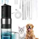 YABIFE Non-Vibrating Ultrasonic Tooth Cleaner for Dogs with Water Cooling System. Dog Plaque and Starter Remover, with Dental Care Kit and Teeth Brush, 3 Cleaning Modes with Lighting